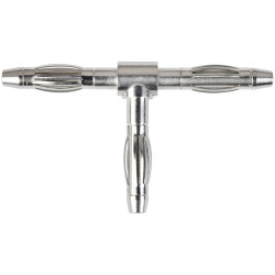 Schutzinger TFS1241 Fuse Connector 4mm Socket Nickel - Connects 3 Couplers