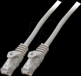 K8104GR.0,5 Cat.6 U/UTP patch cable CCA, 0,5 m, grey