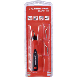 Rothenberger 21651 Deburrer Kit Edges Pipes Steel Aluminium Plastic