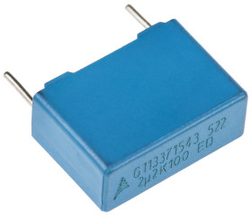 Kondensator foliowy 2.2μF 63 V ac, 100 V dc EPCOS Poliester rozstaw: 15mm THT ±10