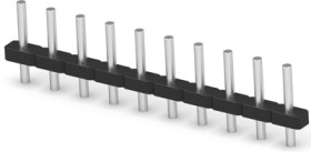 PCB terminal, 10 pole, pitch 5 mm, 12 A, pin, black, 1-1546931-0