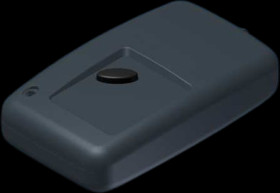 ABS enclosure, (L x W x H) 55 x 43.7 x 14 mm, dark gray, IP40, 111214