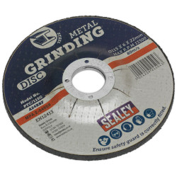 Sealey PTC/115G Grinding Disc &#xD8;115 x 6mm 22mm Bore