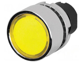Przełącznik przyciskany 22mm Poz.stab 1 żółty IP65 płaski 46-2231.31G0.000