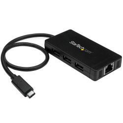 Hub USB USB 3.1 HB30C3A1GE RJ45 3 Adapter AC USB A, USB C, StarTech.com