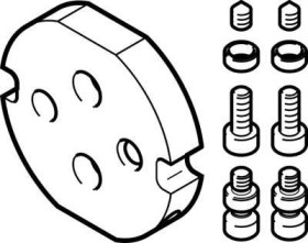 Zestaw adapteów FESTO DHAA-G-Q11-16-B1-10 2190504, 1 szt.
