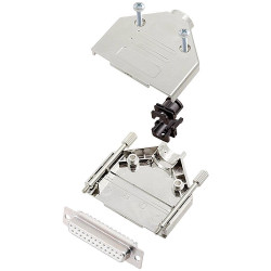 Encitech 6355-8030-13 D-Sub Receptacle set 180&#xB0; 25 Pins Solder Bucket