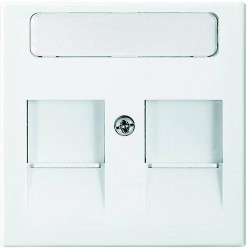 Busch-Jaeger 2 x Zaślepka Zestaw do gniazda modularnego Busch-balance SI śnieżnobiały 1800-914 1 szt.