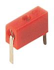 MPB 1 RT Gniazdko izolowane 2mm, lutowane do PCB, 60VDC/6A, czerwone, Hirschmann, MPB1, 930224101