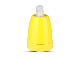 VT-799 Oprawka porcelanowa trzonek: E27 żółty 3801 V-TAC