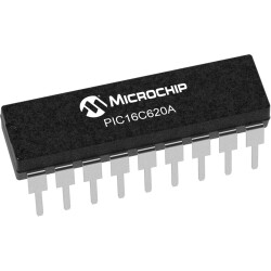 PIC Microcontroller, 8 bit, 4 MHz, DIP-18, PIC16C620A-04/P