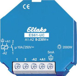 Przełącznik przepięciowy podtynkowy Eltako ES61-UC 1 NO 230 V 4 A 2000 W 1 szt.