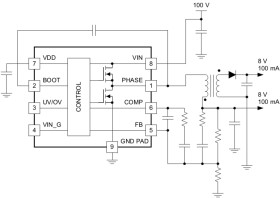 12V to 105V Input, 0.2A Output Switching Converter