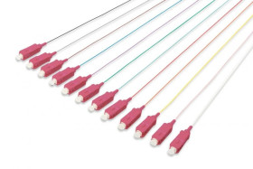 Pigtail światłowodowy 12szt, SC simplex, OM4 50/125, 2m, LSZH, 12 kolorów DK-25221-02-4