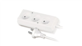Przedłużacz 3-Gniazda B/U 10A 2M /Omy 2X1/ Biały Ps-360