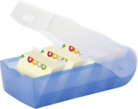Skrzynia kartoteki HAN CROCO 997-643 niebieski, półprzezroczysty Maksymalna ilość kart: 900 kart DIN A7 poprzeczny