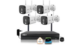 Zestaw Monitoringu Ip Wi-Fi 4X Kamera 3Mpx Ipc-Hfw1339dtk1-Saw-Il-0280B +...