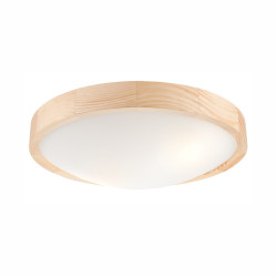 Lampa sufitowa plafon drewniany sosnowy LED 2-punktowy wypukły 37 cm LD-PD-8.2 SOSNA