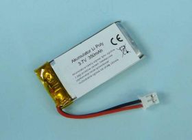 350mAh 3,7V Li-PO 2-PIN 40x19x6mm