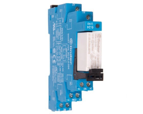 Przekaźnikowy moduł sprzęgający 14mm, 2P 8A 24V AC/DC, styki AgNi, zaciski śrubowe, szyna DIN 35mm 38.52.0.024.0060