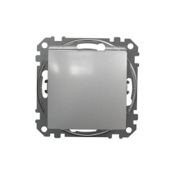 Łącznik schodowy 16AX, srebrne aluminium, Sedna Design i Elements SDD113166