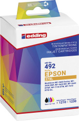 Edding atrament Zamiennik Epson T2715, T2711, T2712, T2713, T2714, 27XL zamiennik Combi-Pack Cyjan, Magenta, Żółty EDD-4