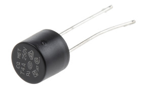 Bezpiecznik nieresetowalny 4A 250V RS PRO SB Termoplastyczne 40 A przy 250 V AC rozstaw 5.08mm