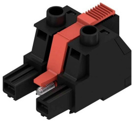 Weidmüller 2627270000 Obudowa złącza pin żeńskiego na kabel BUZ 10.16IT/02/180MSF2 AG BK BX, piny: 2, 60 A, 30 szt.