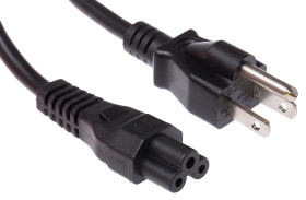 Przewód zasilania złącze A: IEC C5, złącze B: Wtyk japoński typu B 2m 7 A 125 V Czarny