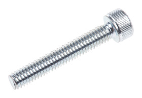 Śruba imbusowa M4 długość 25mm Nakrętka, gniazdo sześciokątne Stalowe RS PRO