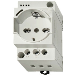 Finder 7U.00.8.230.0010 Enclosure Grey Socket 16A 250V DIN Rail mount