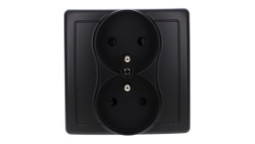 Simon Basic Gniazdo Wtyczkowe Z Uziemieniem Podwójne, Monoblok, Z...