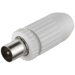 Triax 947 539-100 Coax Connector, IEC, 7.8mm Cable, 75 Ohm, Screw Terminal