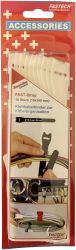 Opaska kablowa na rzepy do wiązania element z pętelkami i haczykami (D x S) 300 mm x 16 mm biały FASTECH® 803-010 10 szt