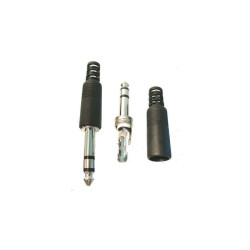 Wtyk JACK 6,3mm STEREO plastik