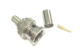 Złącze koncentryczne Montaż na kablu Męski 75Ω typ złącza Złącze BNC typ kabla RG59