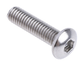 Śruba imbusowa M3 długość 12mm Gniazdo sześciokątne wypukłe Stal nierdzewna RS PRO