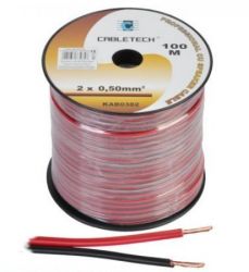 PRZEWOD 2*0.5MM CZARNO CZERWON