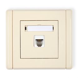 Gniazdo telefoniczne pojedyncze 1xRJ11, 4-stykowe, beznarzędziowe