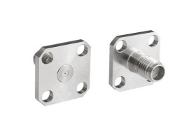 Złącze koncentryczne Montaż na kołnierzu Żeński typ złącza Złącze koncentryczne w okrągłej obudowie Podnośnik