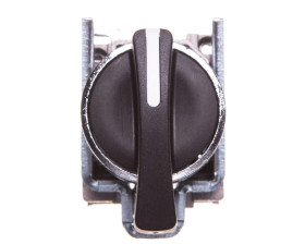 Przełącznik 2 położeniowy pokrętło 22mm czarny 2Z bez samopowrotu XB4BJ33