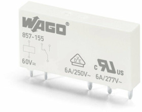 Relay, 1 Form C (NO/NC), 24 V (DC), 6 A, 250 V (AC), 857-152