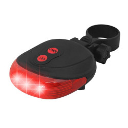 Lampa rowerowa tylna LTC z laserem IP20 2xAAA