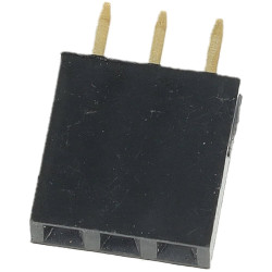 Gniazdo goldpin 1x3 pin żeńskie proste 2.54mm