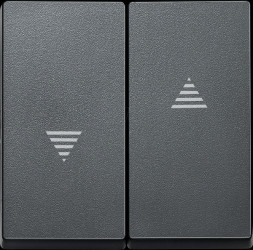 435514 System M, rocker for roller shutter switches, anthracite