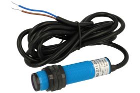 Czujnik; fotoelektryczny; G18-2A10LA; SCR; NO; odbiciowy; 0,1m; 90÷250V; AC; 200mA; cylindryczny plastikowy; fi 18mm; z przewode