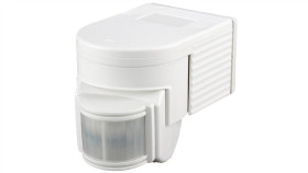 Ścienny Czujnik Ruchu Zmierzchu Pir Zewnętrzny Led Biały 180 Stopni Na...