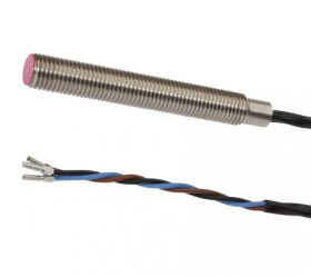 Czujnik indukcyjny M8x1 dł: 60 mm zabudowany Sn: 2 mm 10-30V DC 140 stC PNP NO kabel 2m IP50 IB0801T0