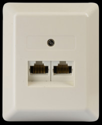 1-622.62.5.01 ISDN connection socket with resistor, surface-mounted