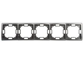 Simon Basic Standard Ramka pięciokrotna uniwersalna stal inox BMR5/21